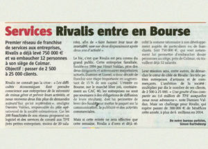 Rivalis entre en bourse